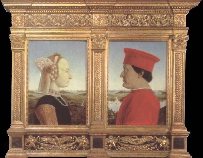 Piero della Francesca Portraits of Federico da Montefeltro and Battista Sforza Germany oil painting art